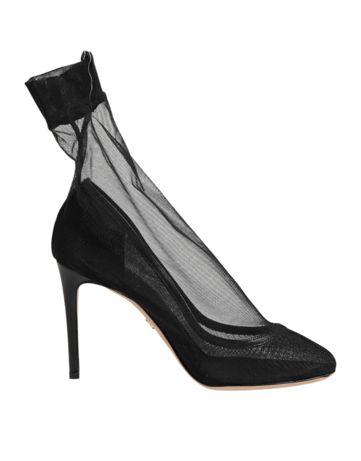 حذاء طويل من النايلون الأسود المطاطي  أحذية