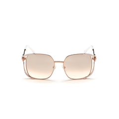 Rose Gold Metal Sunglasses