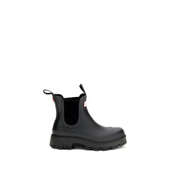 Black Rubber Chelsea Boots