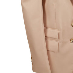 Beige Polyester Blazer