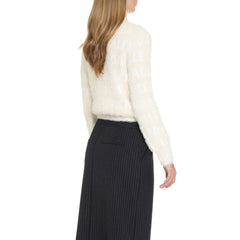 سويت شيرت أبيض من الإيلاستين