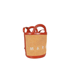 Orange Cotton Backet Bag