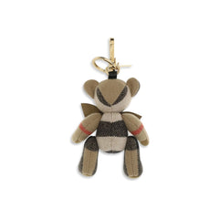 Beige Cashmere Keychain