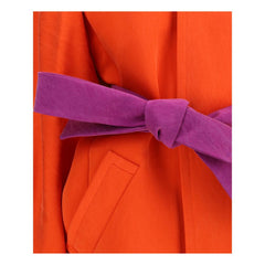 معطف حريري برتقالي