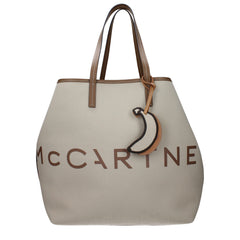 Beige Fabric Shoulder Bag