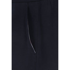Blue Cotton Athletic Pants