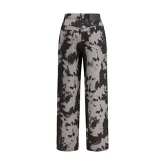 Black Cotton Straight-Leg Jeans