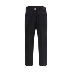 Black Cotton Chino Pants