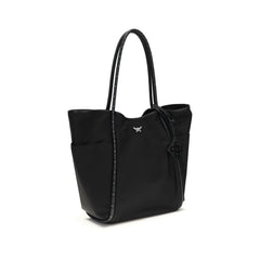 Black Fabric Shoulder Bag