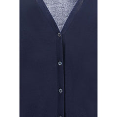 Blue Cashmere Cardigan
