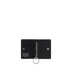 Black Calf Leather Bos Taurus Keychain