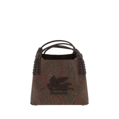 Brown Fabric Handbag