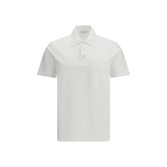 White Cotton Polo Shirt