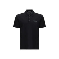 Black Cotton Polo Shirt