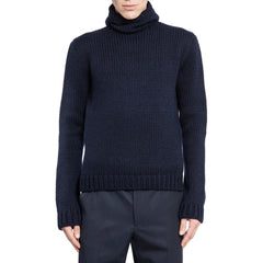 Blue Wool Turtleneck