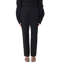 بنطال كاجوال من القطن الأسود