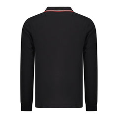 قميص بولو رجالي قطن أسود للرجال