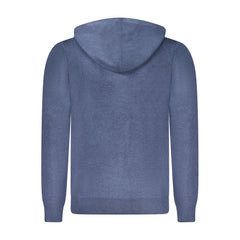 Blu Poliammide Male Cardigan