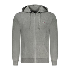 Grigio Poliammide Mens Cardigan
