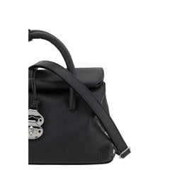 Black Calf Leather Bos Taurus Shoulder Bag