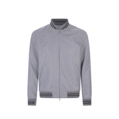 Gray Polyester Bomber