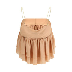 بلوزة حريرية متعددة الألوان