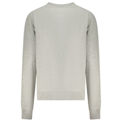 بلوزة نسائية من القطن باللون الرمادي