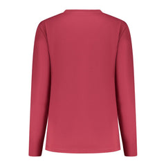 تي شيرت نسائي من القطن باللون الأحمر