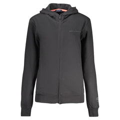 Black Cotton Women Hoodie