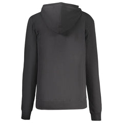 Black Cotton Women Hoodie