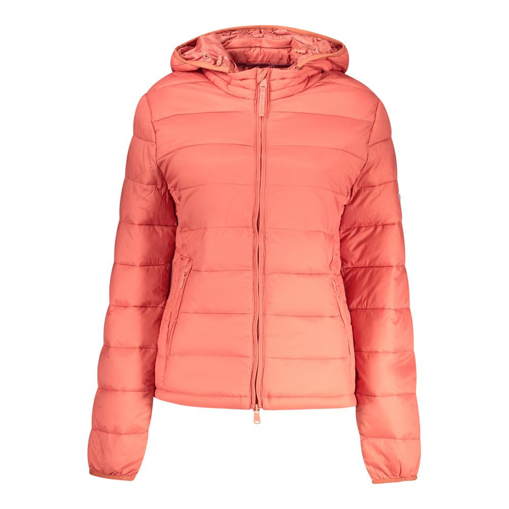 Red Polyester Women's Jacket