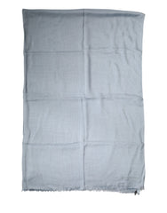 Light Blue Cashmere Knit Neck Wrap Scarf