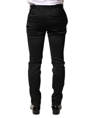 Black Viscose Dress Formal Men Trousers Pants