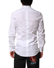 White GOLD Long Sleeves Formal Dress Shirt