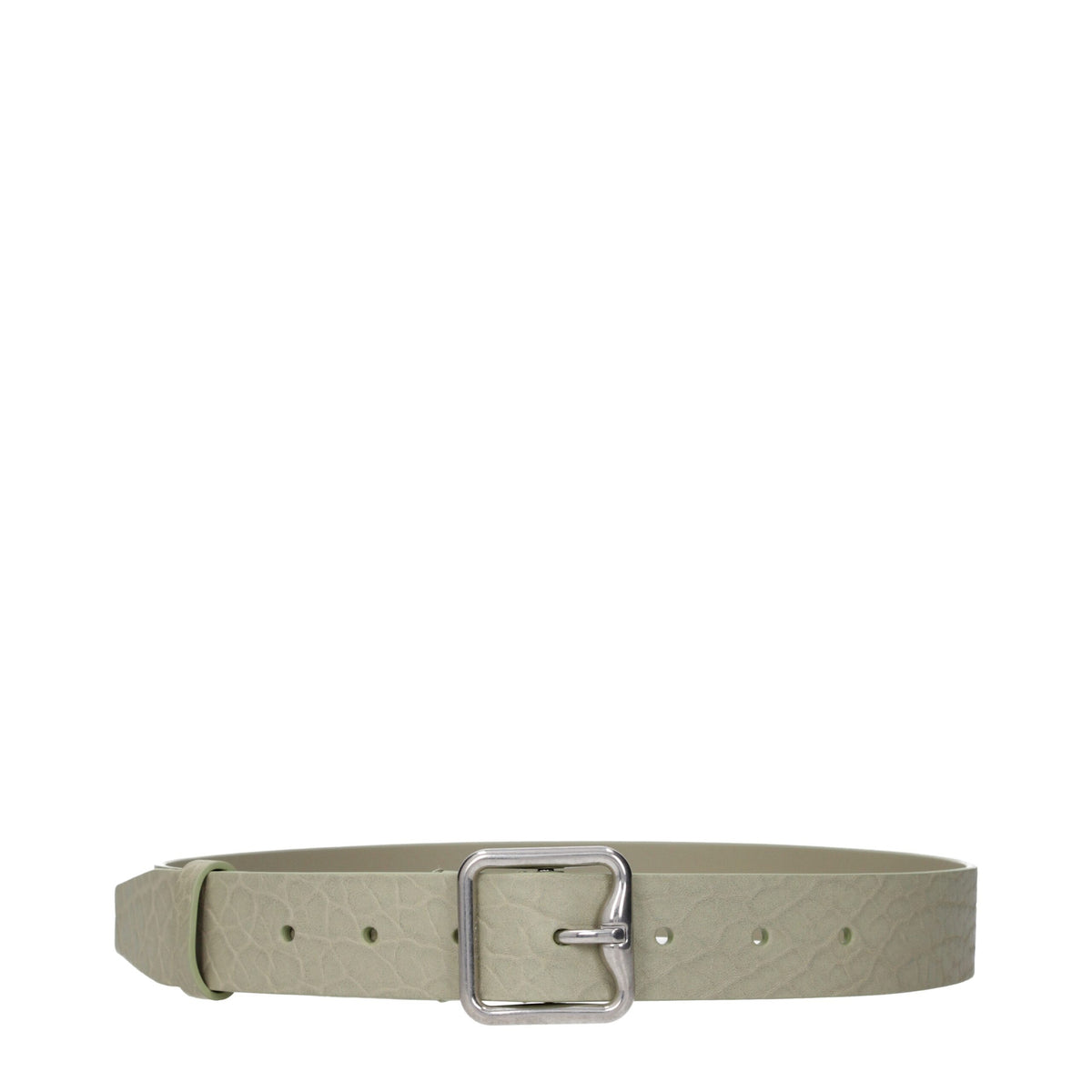 Green Leather Regular Belt
