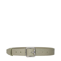 Green Leather Regular Belt