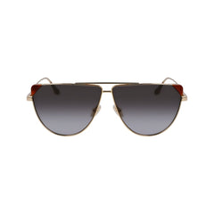 نظارات شمسية معدنية بنية اللون