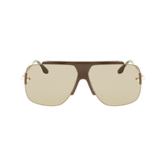 نظارة شمسية أسيتات بنية اللون