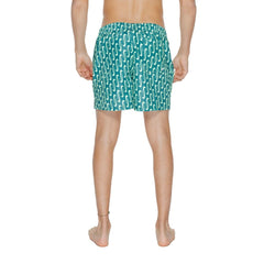 Bicolor Polyester Swim Shorts