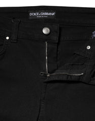 Black Cotton Skinny Denim Trouser Jeans