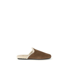 Brown Calf Leather Bos Taurus Mules