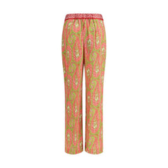Multicolor Polyester Pants