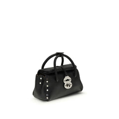 Black Calf Leather Bos Taurus Handbag