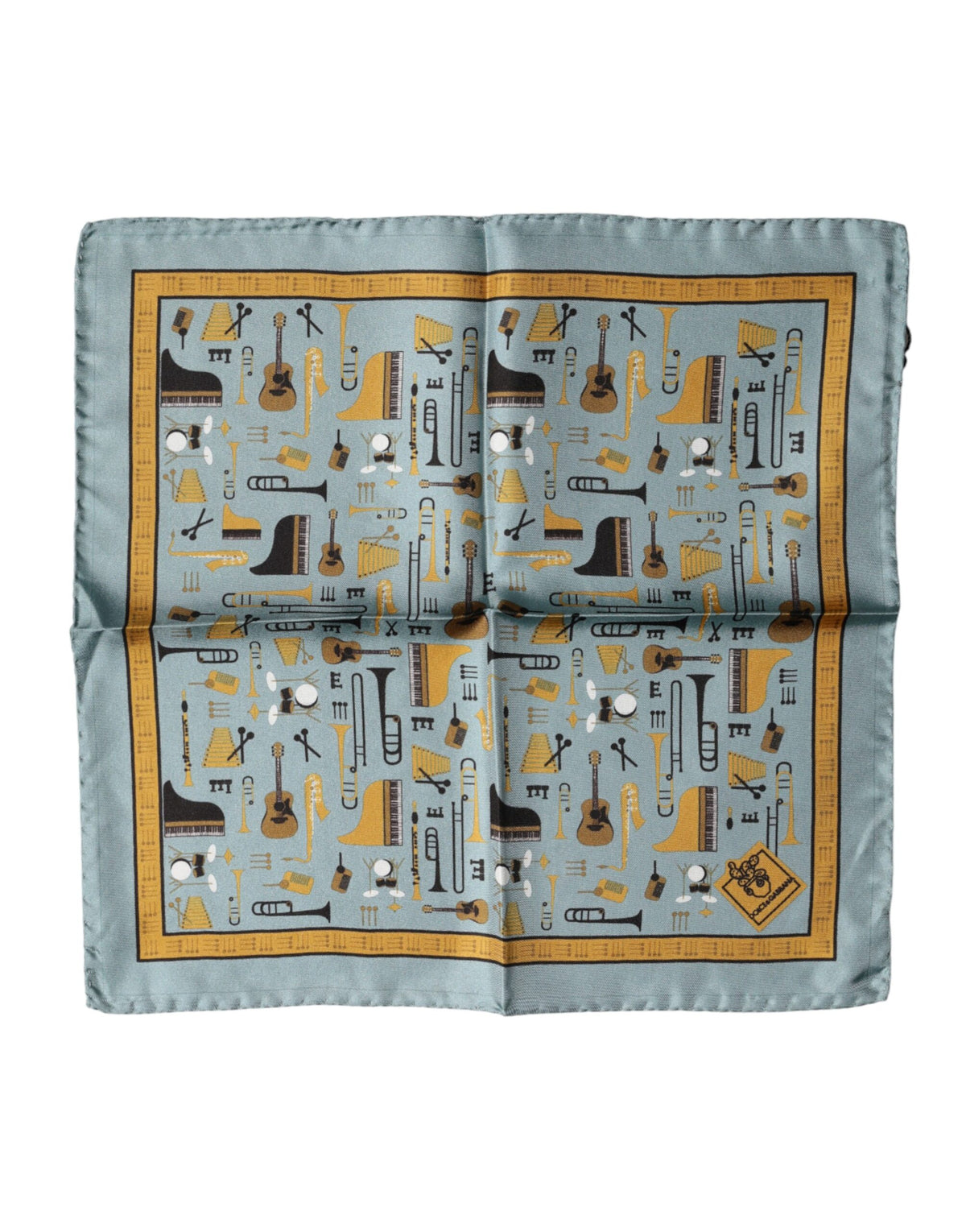 Blue Jazz Club Square Handkerchief Scarf