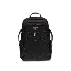 Black Recycled Polyamide Backpack