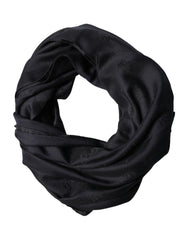 Black Lace Stole Silk NeckWrap Shawl Scarf