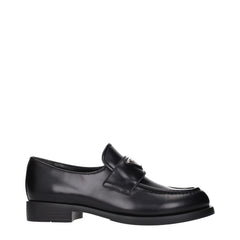 Black Leather Slip-On Loafers