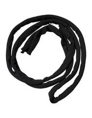 Black Wool Knitted Neck Wrap Shawl Men Scarf