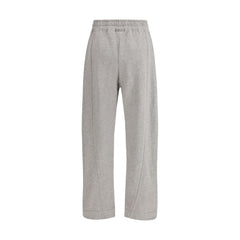 Gray Cotton Casual Pants