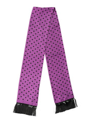 وشاح عنق بنقشة بولكا دوت أرجواني